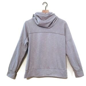 Lucy Activewear Grey White Stripe Scuba Hoodie